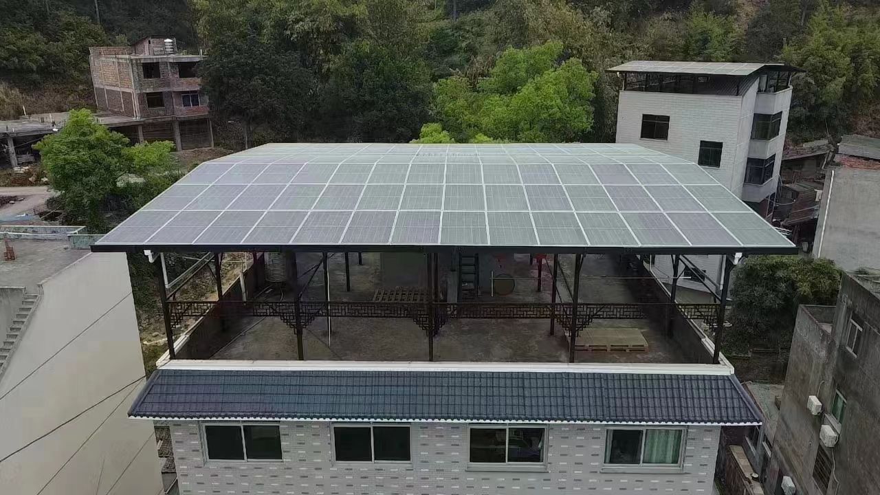 永安15kw+10kwh自建别墅家庭光伏储能系统